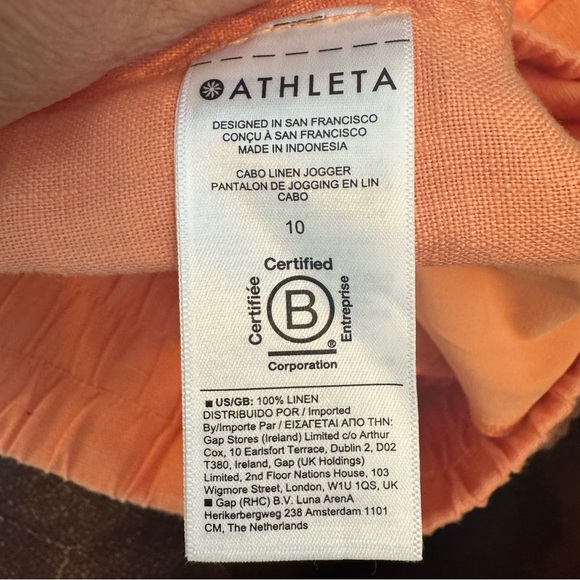 Athleta Cabo linen joggers NWT - Picture 8 of 9